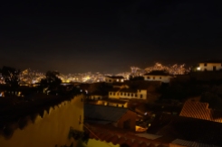 Blick von unserer Wohnung über die Dächer Cuscos