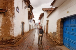 In den Straßen Cuscos regnet es gern